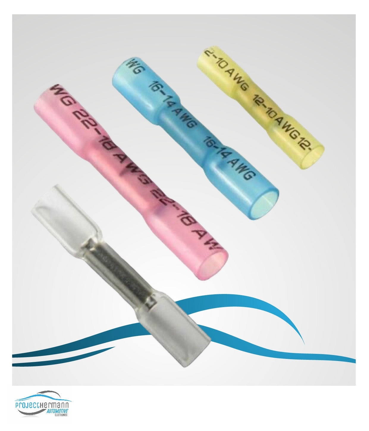 10x Quetschverbinder - Stoßverbinder wärmeschrumfend 4,0-6,0 mm² ( gelb )