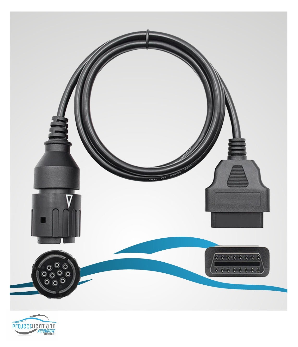 OBD2 Diagnose Adapterkabel 16pin auf BMW ICOM-D 10pin Stecker für OBD2 Diagnose Adapterkabel 16pin auf BMW ICOM-D 10pin Stecker für
