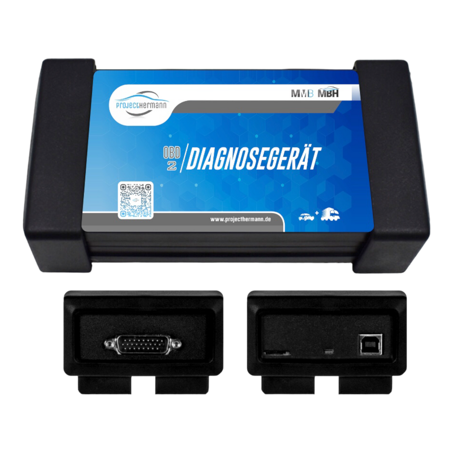 PROFI OBD2 Bluetooth Diagnosegerät + Alukoffer + Kabelsatz
